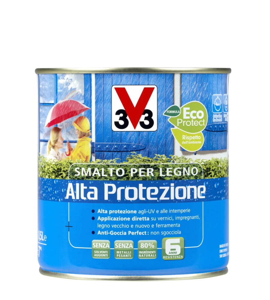 Smalto per legno - alta protezione - bianco 951 - 0,5 litri